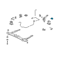 OEM 1998 Honda Accord Bracket, Mounting Diagram - 50829-S87-A80