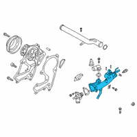 OEM Hyundai Palisade Housing Assembly-THERMOSTAT Diagram - 25620-3L380