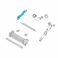 OEM 2015 BMW ActiveHybrid 3 Charge Air Tube Diagram - 13-71-7-602-652