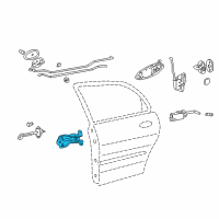 OEM Hyundai XG300 Hinge Assembly-Door Lower, RH Diagram - 79440-39001