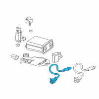 OEM 2005 Chevrolet Trailblazer EXT Front Oxygen Sensor Diagram - 12573167