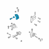 OEM 2012 Kia Optima Engine Mounting Bracket Assembly Diagram - 218203V100