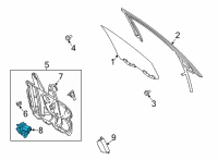 OEM 2020 Ford Escape MOTOR ASY - WINDOW OPERATING Diagram - LJ6Z-9923394-A