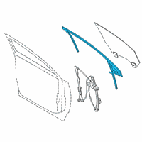 OEM 2021 Lincoln Corsair RUN - DOOR GLASS Diagram - LJ7Z-7821596-B