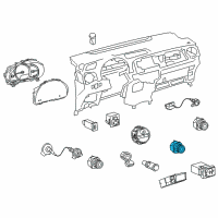 OEM 2014 Toyota Yaris Fan Switch Diagram - 55902-0D350