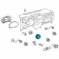 OEM 2018 Toyota Yaris Hazard Switch Diagram - 83950-0D110