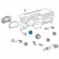 OEM 2015 Toyota Yaris Mirror Switch Diagram - 84870-0F010