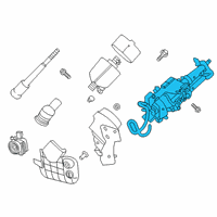 OEM 2019 Infiniti QX50 Column Assy-Steering, Upper Diagram - 48810-5NL1A