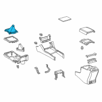 OEM Toyota Shift Boot Diagram - 58808-04040-C0