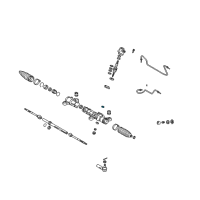 OEM Pontiac Bearing, Steering Gear Pinion Shaft Diagram - 94855012