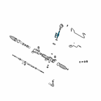 OEM 2006 Pontiac Vibe Shaft, Steering Gear Pinion(W/Valve) Diagram - 88972180