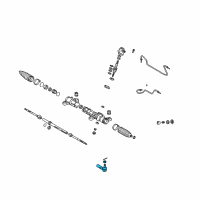 OEM Pontiac Vibe Rod Kit, Steering Linkage Outer Tie Diagram - 88972118