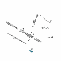 OEM 2008 Pontiac Vibe Rod Kit, Steering Linkage Outer Tie Diagram - 88972118