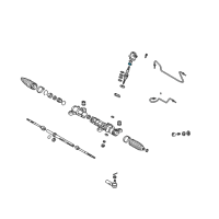 OEM Chevrolet Bearing, Steering Gear Pinion Shaft Diagram - 94855005