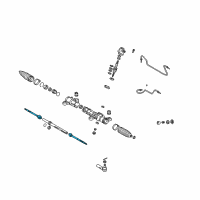 OEM Pontiac Vibe Rod Kit, Steering Linkage Inner Tie Diagram - 88974644