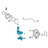 OEM 2020 Lexus ES350 Cylinder Sub-Assembly, B Diagram - 47201-06510
