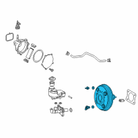 OEM 2019 Toyota Camry Brake Booster Diagram - 44610-33B20