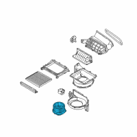 OEM Hyundai Fan & Motor Assembly Diagram - 97113-E6000
