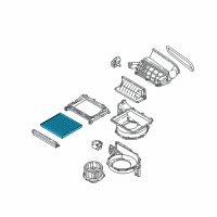 OEM 2017 Hyundai Sonata Cabin Air Filter Compatible Diagram - 97133-C1010