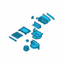 OEM 2019 Hyundai Sonata Blower Unit Diagram - 97207-E6000