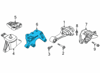 OEM 2022 Kia Carnival Bracket Assembly-Engine Diagram - 216703N002
