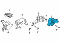 OEM Kia Carnival Bracket Assembly-TRANSMI Diagram - 21830R0200