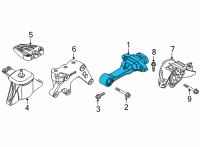 OEM 2022 Kia Carnival Bracket Assy-Roll Ro Diagram - 21950R0100