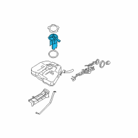 OEM Nissan Maxima In Tank Fuel Pump Diagram - 17040-ZX01B