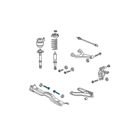 OEM 2003 Lincoln Navigator Lower Control Arm Bolt Diagram - -W708108-S439