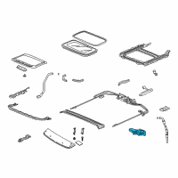 OEM Honda Motor Assy., Sunroof Diagram - 70450-TA0-A02