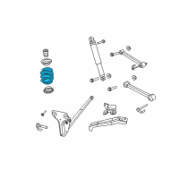 OEM 2009 Jeep Liberty Rear Coil Spring Diagram - 52109893AE