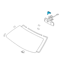 OEM 2006 Lexus LS430 Cover, Inner Rear View Mirror Stay Holder Diagram - 87834-50030-A1