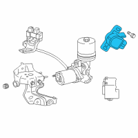 OEM Lexus LS460 Sensor Assy, Brake Pedal Stroke Diagram - 89510-33030
