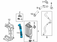 OEM Kia Pipe-INTERCOOLER Out Diagram - 282602M300