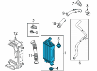 OEM 2021 Hyundai Santa Fe Cooler Assembly-Inter Diagram - 28270-2M300
