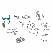 OEM 2020 Lexus LC500 Sensor Sub-Assembly, Height Control Diagram - 89405-11010