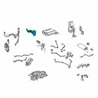 OEM Lexus LS500 Sensor Assy, Acceleration Diagram - 89190-50030