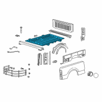 OEM 2013 Ford F-150 Floor Pan Diagram - AL3Z-8411215-A