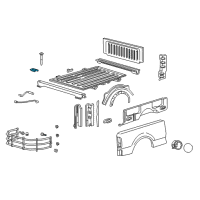 OEM 2005 Ford F-150 Mount Bolt Nut Diagram - -W708605-S436