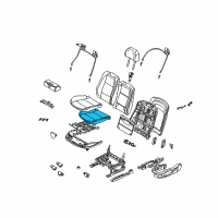 OEM 2005 BMW 325Ci Seat Upholstery Diagram - 52-10-8-261-010