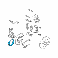 OEM 2002 Oldsmobile Alero Shoe Kit, Rear Parking Brake Diagram - 18026285