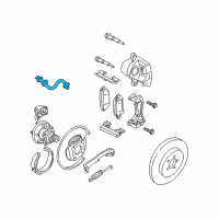 OEM 2001 Chevrolet Impala Hose Asm-Rear Brake Diagram - 15876863