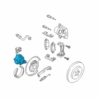 OEM Pontiac Aztek Hub & Bearing Diagram - 12413091