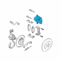 OEM Oldsmobile Intrigue Caliper Asm, Rear Brake Diagram - 88965666