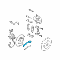 OEM 2003 Pontiac Grand Prix Support Plate Bracket Diagram - 10409252