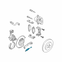 OEM 2001 Chevrolet Impala Spring, Parking Brake Lever Return Diagram - 18022952