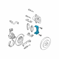 OEM 2004 Chevrolet Monte Carlo Bracket, Rear Brake Caliper Diagram - 88967228