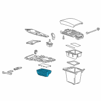 OEM 2020 Buick Enclave Cup Holder Diagram - 84683861