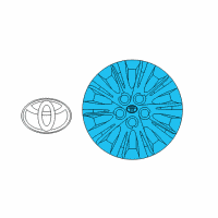 OEM 2014 Toyota Camry Wheel Cover Diagram - 42602-06091