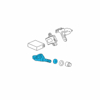 OEM Honda Pilot Sensor, Tpms 40 Deg Diagram - 42753-SZA-A13